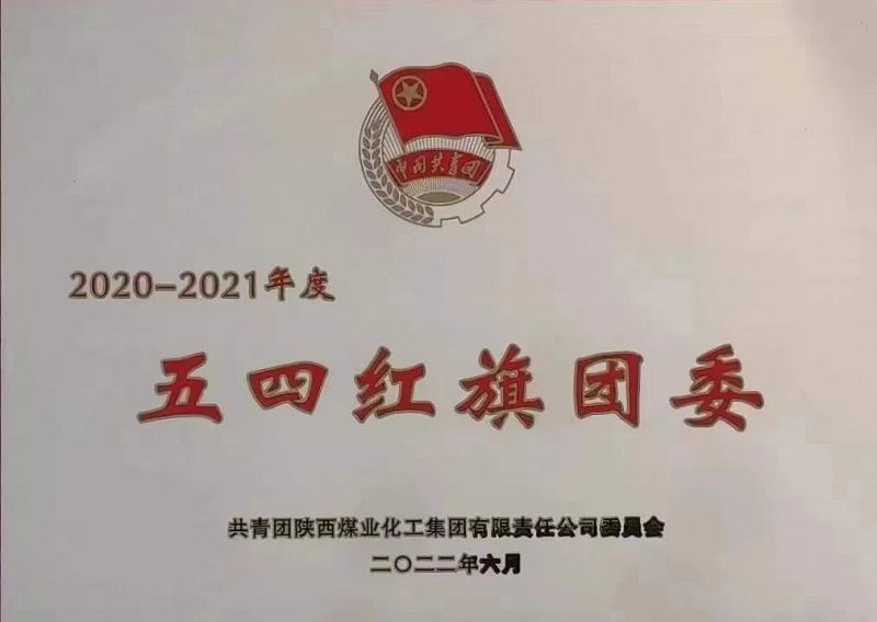 公司榮獲2020-2021年度五四紅旗團委